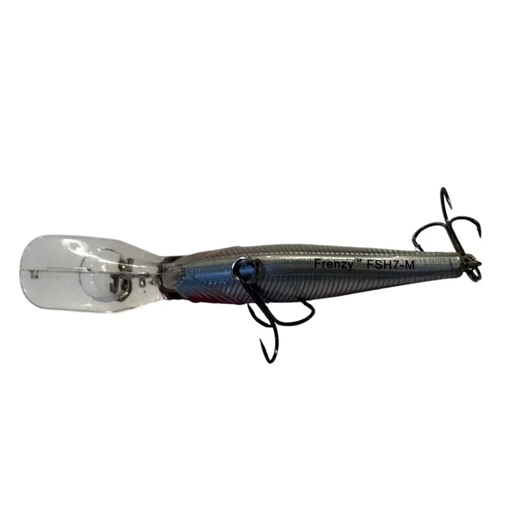 Berkley Frenzy FSH7-M Deep Diving Minnow Lure Red Head Silver Holographic 2.75in